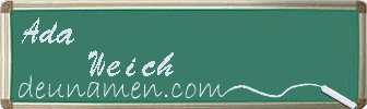 Ada Weich Visitenkarte